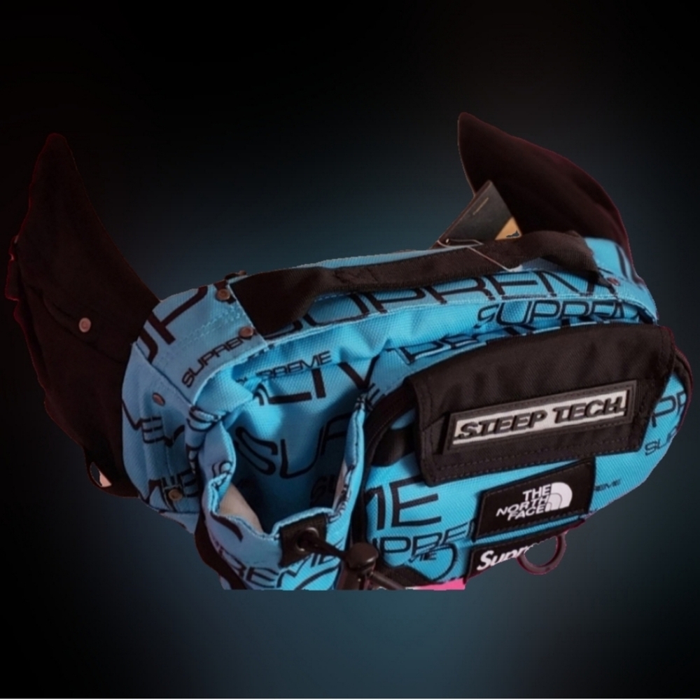 North Face Steep Tech X Supreme waist/crossbody bag.. teal FW22 *bnwt*